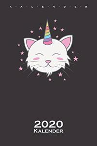 Einhornkatze mit Sternen Kalender 2020