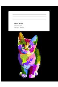 Wide Ruled Composition Book 150 Pages 75 Sheets