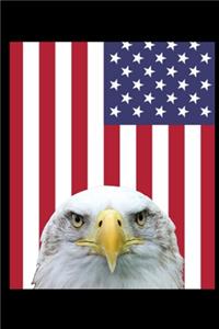 Eagle American Flag USA Journal Notebook