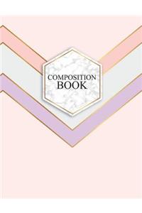 Composition Book: Marble & Gold Bullet Composition Book - 150-Page 1/2 Inch Dot Grid Journal Notebook - 8.5 X 11 Large Softcover