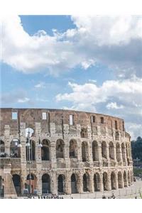 Rome Notebook Large Size 8.5 x 11 Ruled 150 pages Softcover