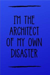 I'm the Architect of My Own Disaster
