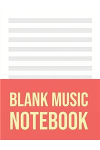 Blank Music Notebook