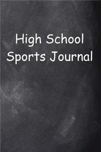 High School Sports Journal Chalkboard Design