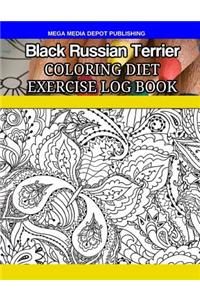 Black Russian Terrier Coloring Diet Exercise Log Book