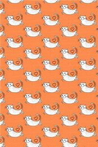 Bullet Journal Notebook for Cat Lovers Flying Cats Pattern 6