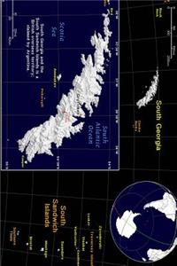 Modern Day Color Map of South Georgia Sandwich Islands Journal