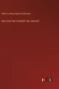 Iets over het misdrijf van zeeroof