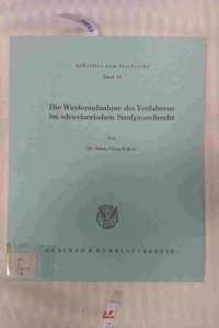 Die Wiederaufnahme Des Verfahrens Im Schweizerischen Strafprozessrecht