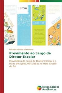 Provimento ao cargo de Diretor Escolar