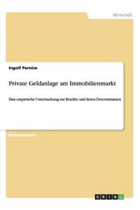 Private Geldanlage am Immobilienmarkt