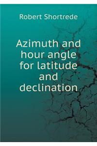 Azimuth and Hour Angle for Latitude and Declination