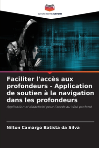 Faciliter l'accès aux profondeurs - Application de soutien à la navigation dans les profondeurs