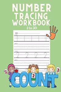 Number Tracing Workbook 1-50