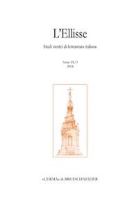 L'Ellisse 9/1, 2014: Studi Storici Di Letteratura Italiana: Studi Storici Di Letteratura Italiana