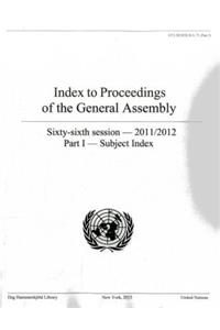 Index to Proceedings of the General Assembly 2011-2012