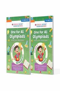 Oswaal One For All Olympiad Previous Years Solved Papers Class 2 (Set of 2 Books) Maths & Science for 2025 Exam
