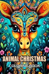 Animal Christmas Coloring Book