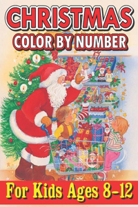 Christmas Color By Number For Kids Ages 8-12