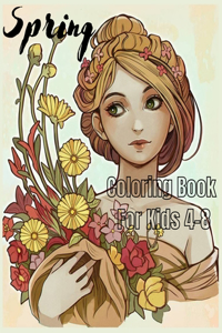 spring coloring book for kids 4-8
