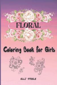 Floral Coloring Book For Girls