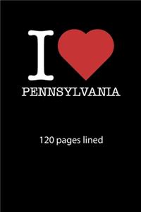 I love Pennsylvania notebook 120 pages lined