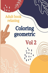 Adult book relaxing - Coloring geometric - Vol2