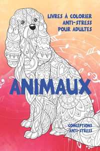 Livres à colorier anti-stress pour adultes - Conceptions anti-stress - Animaux