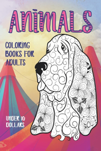 Coloring Books for Adults Animals - Under 10 Dollars