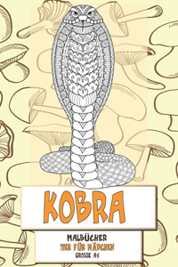 Malbücher - Grosse A4 - Tier für Mädchen - Kobra