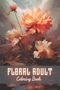 Floral Adult Coloring Book