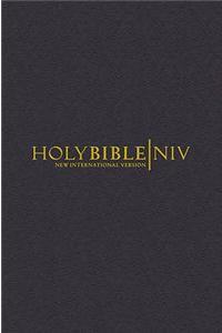 NIV Pocket Black Leather Bible with zip