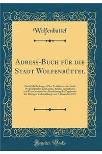 Adreß-Buch Für Die Stadt Wolfenbüttel