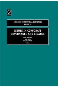 Issues in Corporate Governance and Finance