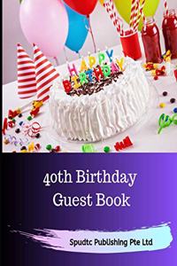 40th Birthday Guest Book