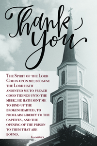Pastor Appreciation Bulletin: Thank You Pastor (Package of 100)