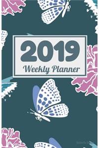 2019 Weekly Planner Butterfly Design