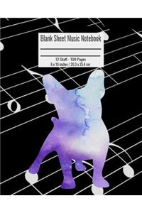 Blank Sheet Music Notebook