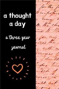 A Thought A Day A Three Year Journal