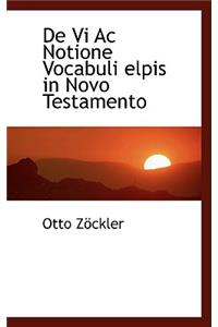 de VI AC Notione Vocabuli Elpis in Novo Testamento