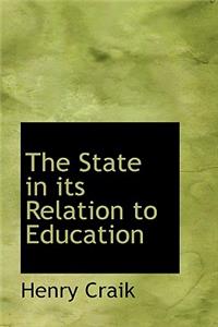 The State in Its Relation to Education