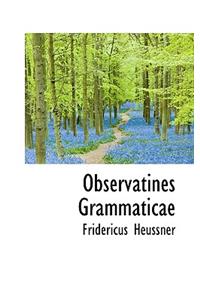 Observatines Grammaticae