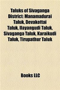 Taluks of Sivaganga District