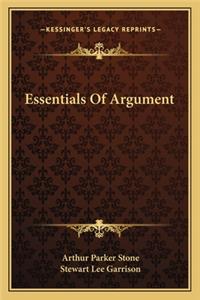 Essentials Of Argument