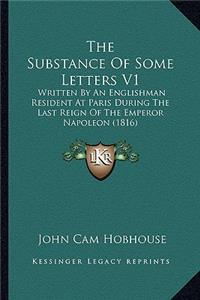 Substance Of Some Letters V1