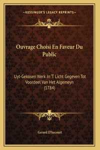Ouvrage Choisi En Faveur Du Public
