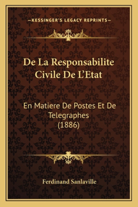 De La Responsabilite Civile De L'Etat