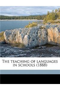 The Teaching of Languages in Schools (1888)