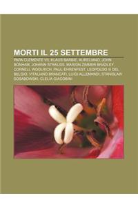 Morti Il 25 Settembre