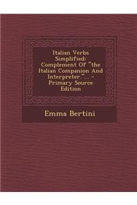 Italian Verbs Simplified